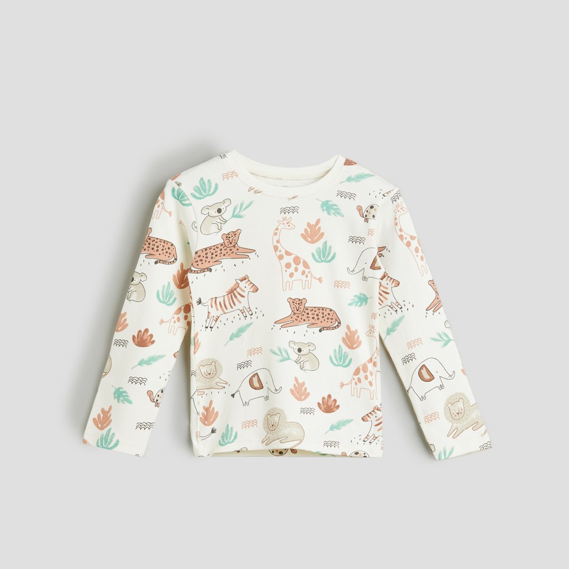 Juniors Animal Print T-shirt and Pyjama Set