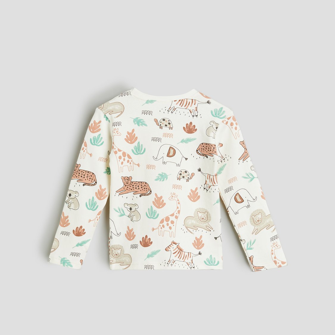 Juniors Animal Print T-shirt and Pyjama Set
