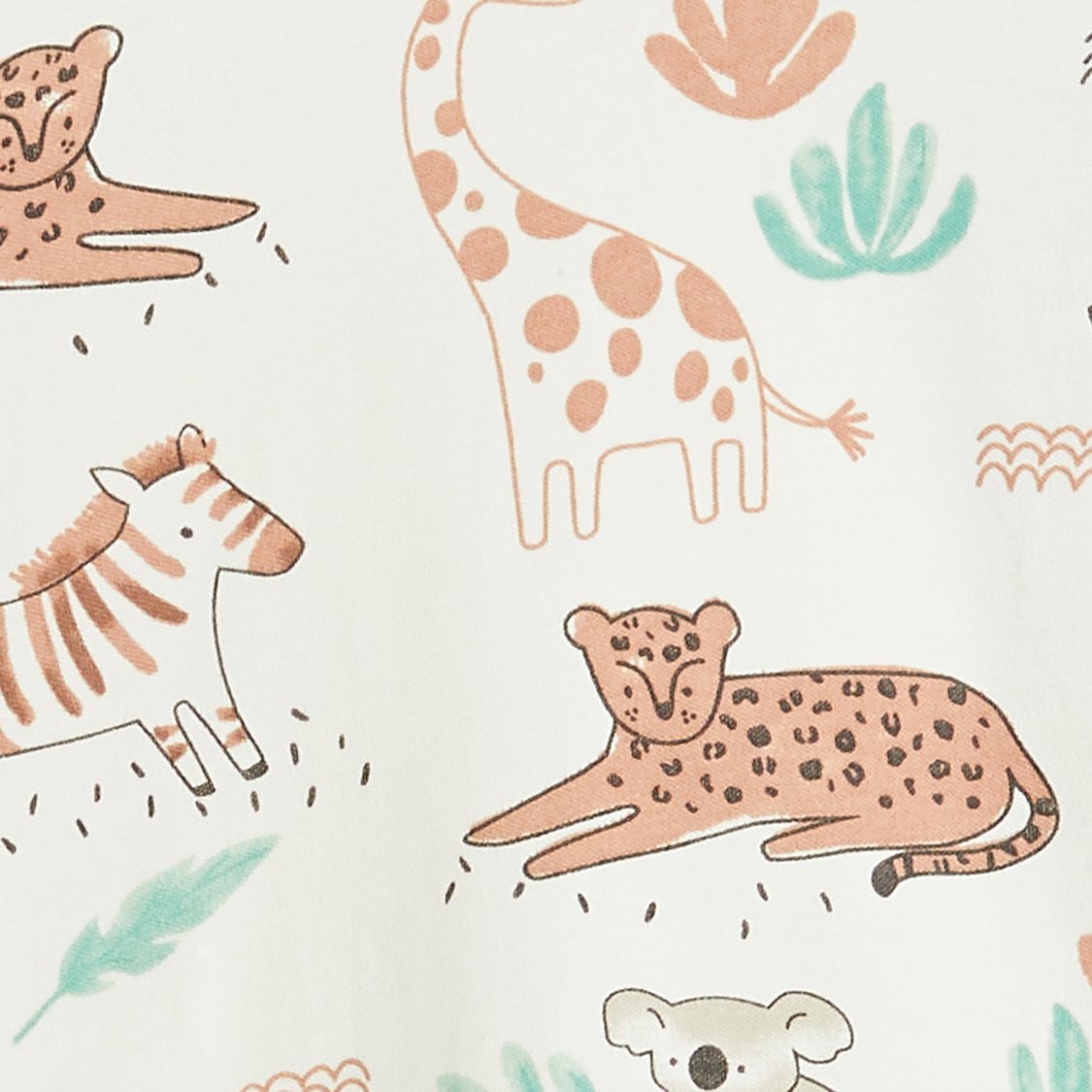 Juniors Animal Print T-shirt and Pyjama Set