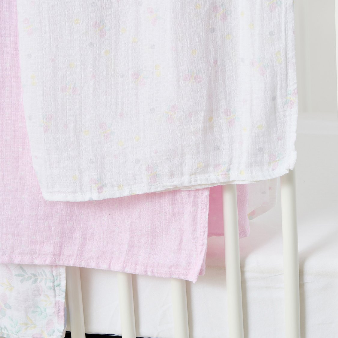 Juniors 3-Piece Printed Muslin Swaddle Blanket Set - 100x100cm