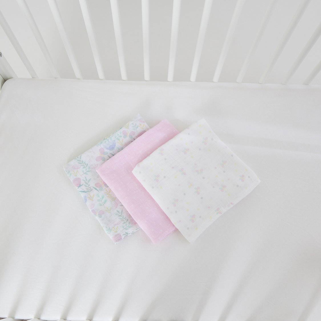 Juniors 3-Piece Printed Muslin Swaddle Blanket Set - 100x100cm