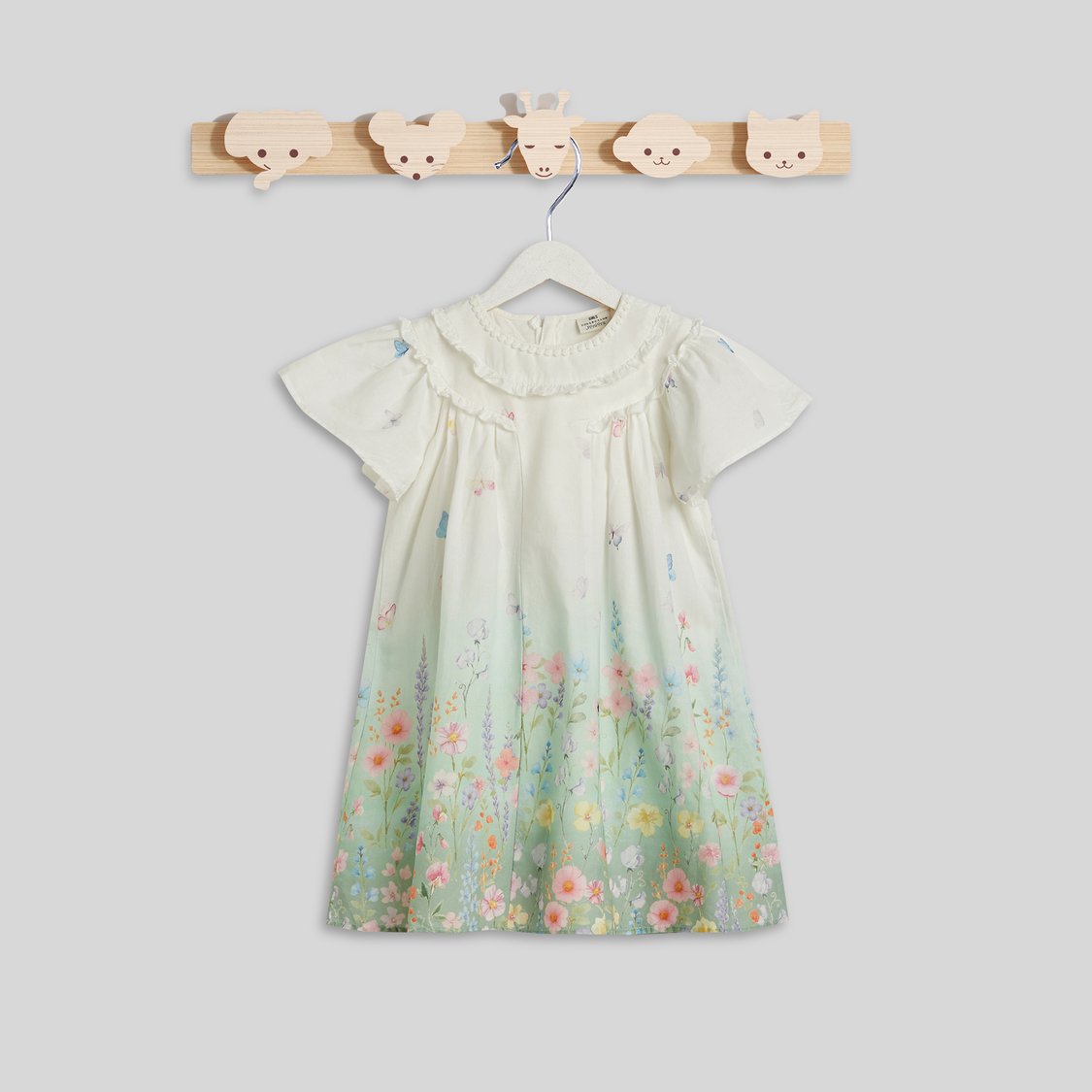 Juniors Floral Print A-line Dress