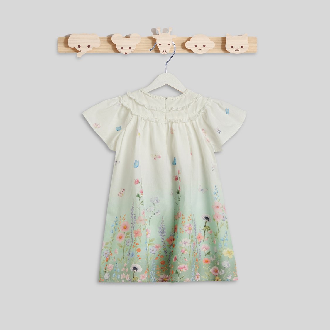 Juniors Floral Print A-line Dress