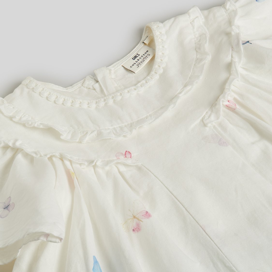 Juniors Floral Print A-line Dress
