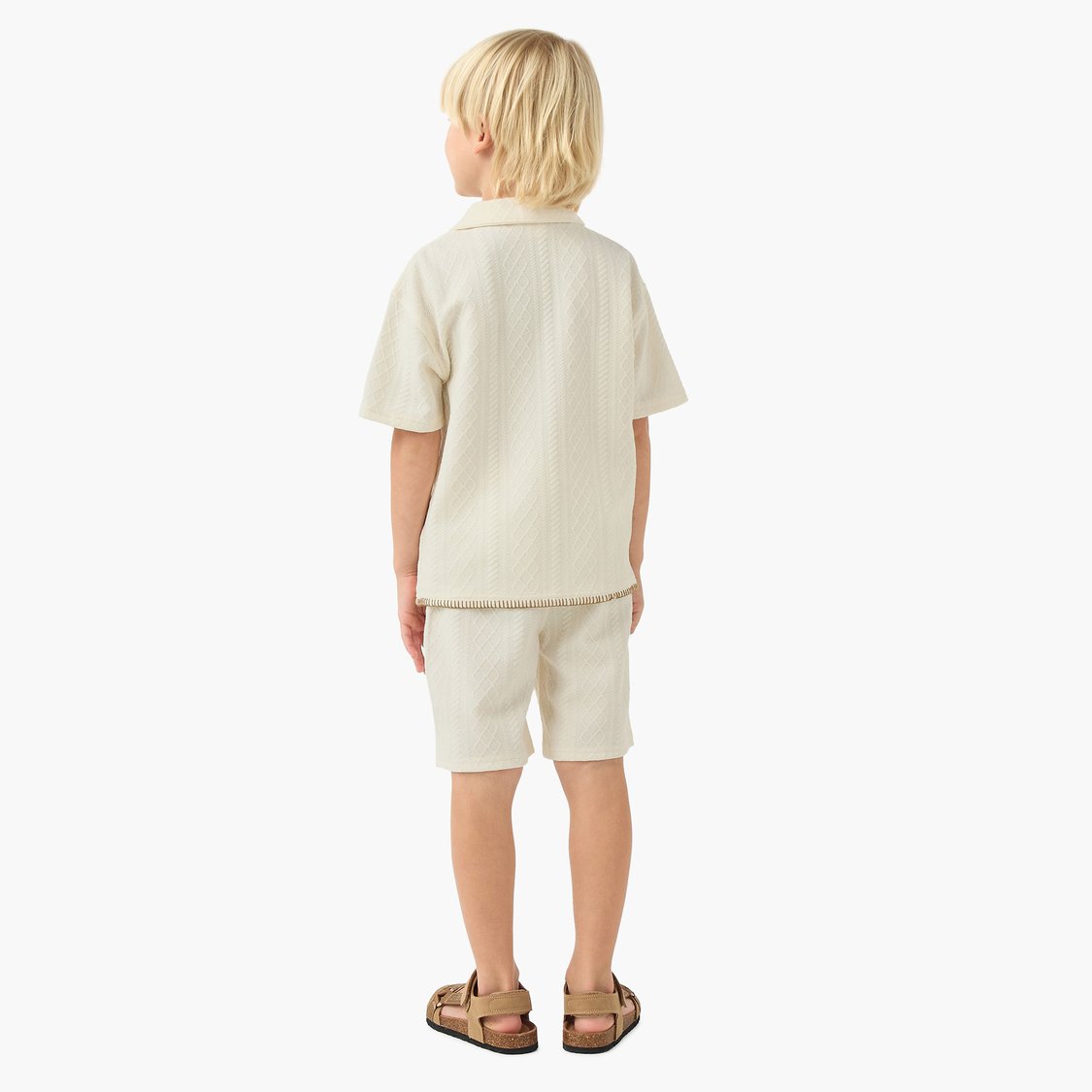 Eligo Embroidered Shirt and Shorts Set