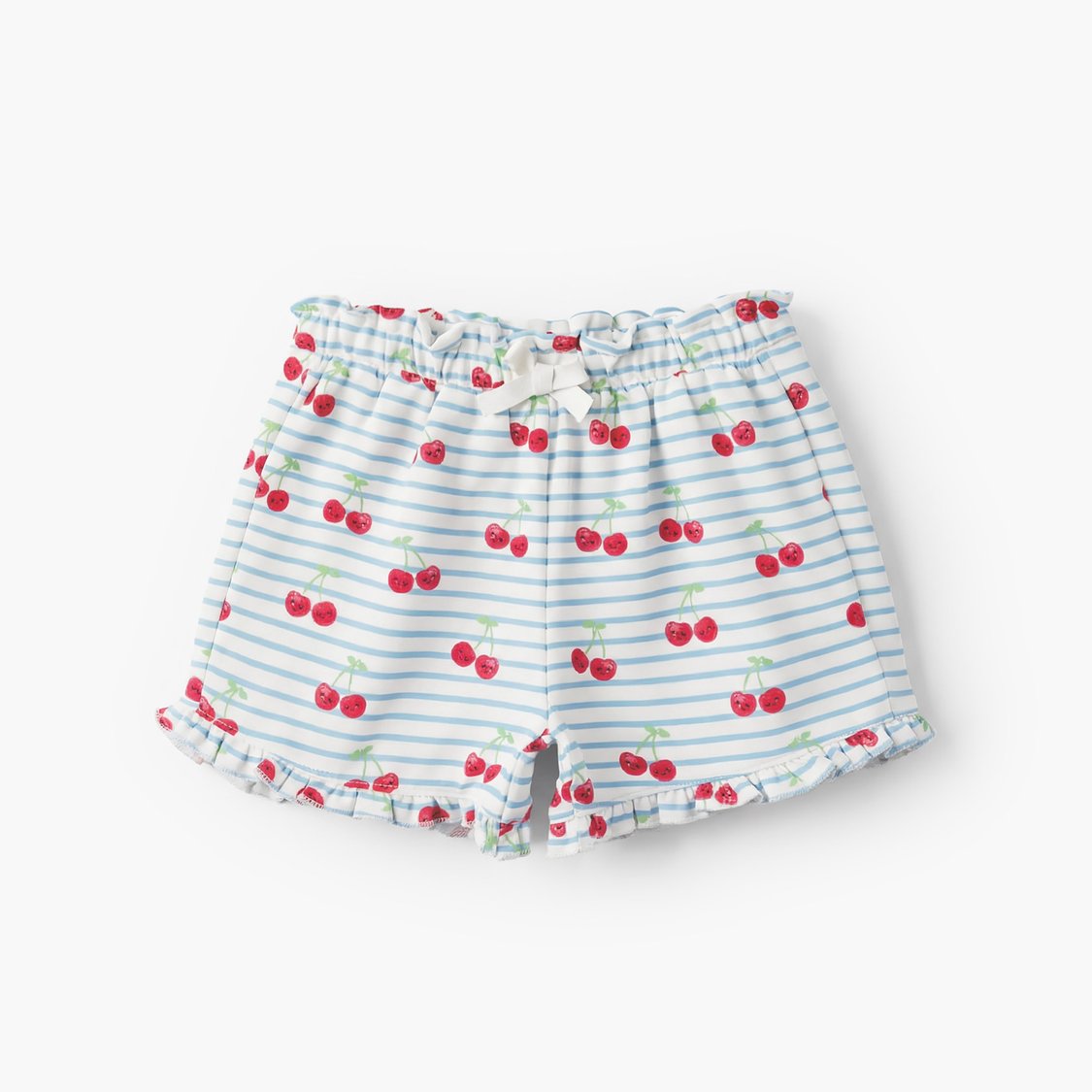 Juniors Cherry Print Elasticated Shorts