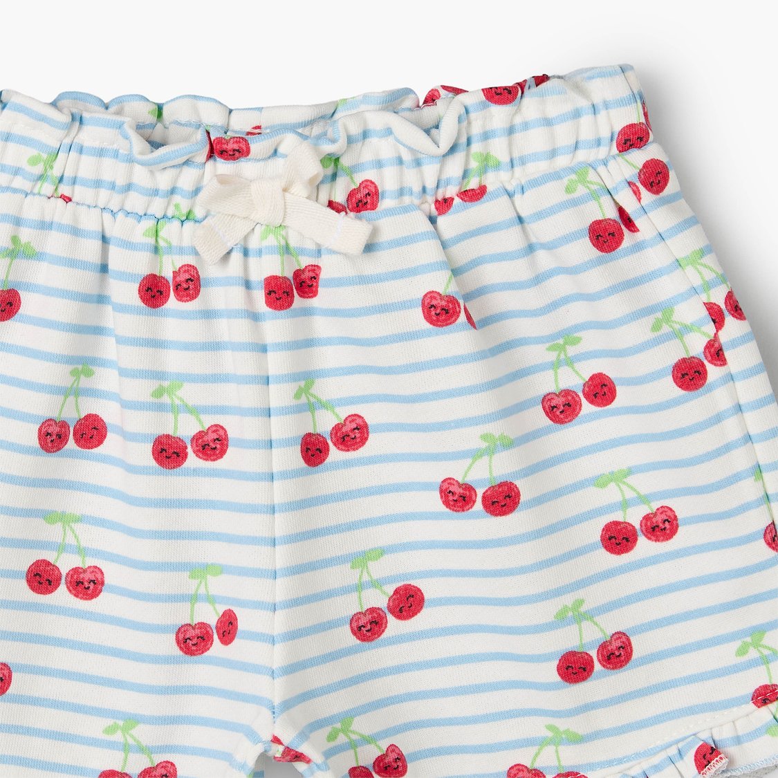 Juniors Cherry Print Elasticated Shorts