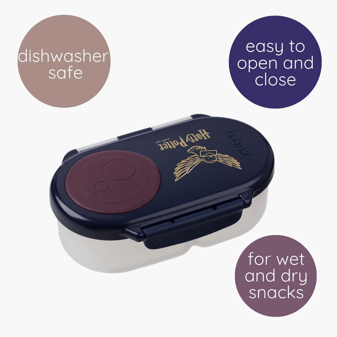 B.Box Harry Potter 2-Compartment Snack Box - 350 ml