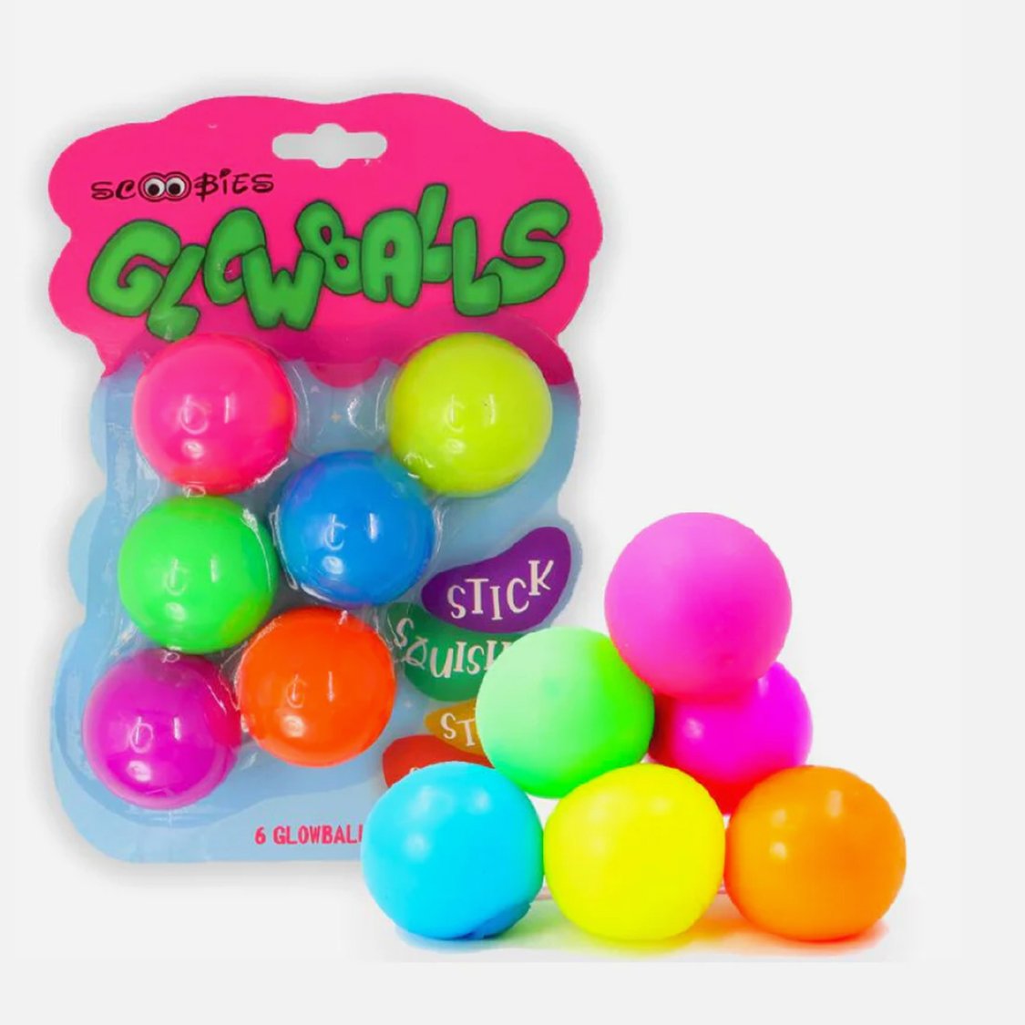 Scoobies Glow in the Dark Squishy Balls