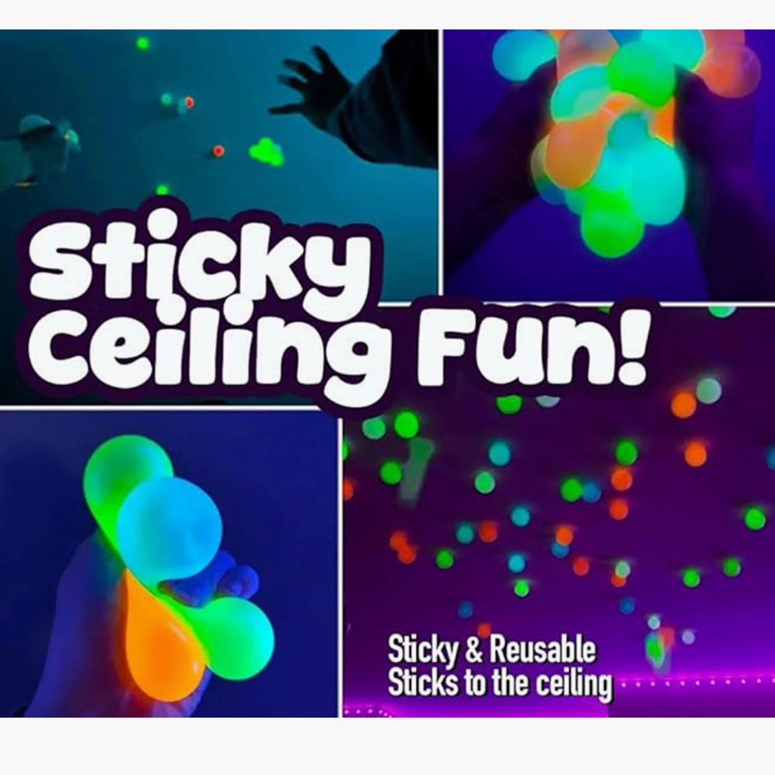 Scoobies Glow in the Dark Squishy Balls