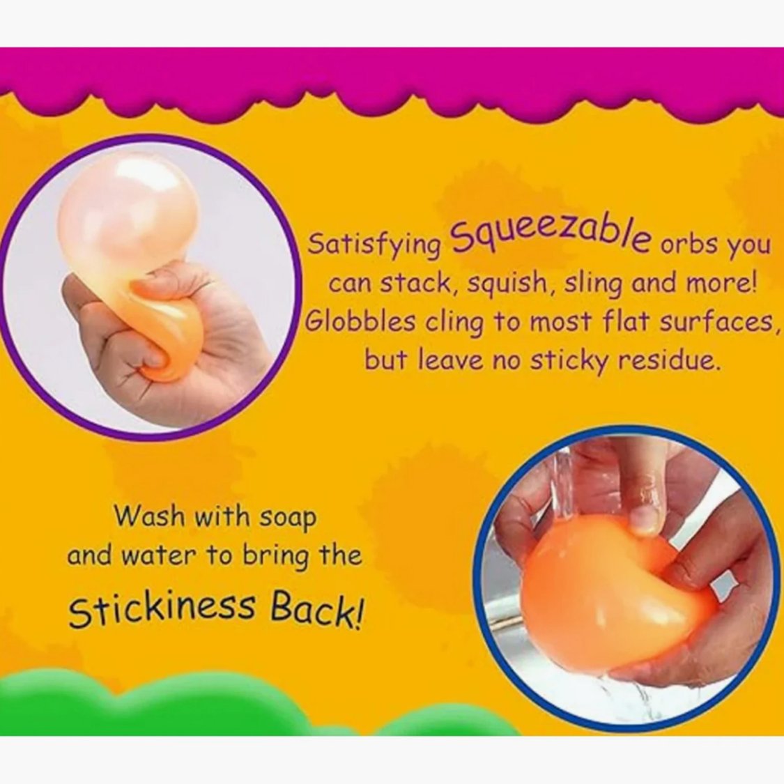 Scoobies Glow in the Dark Squishy Balls