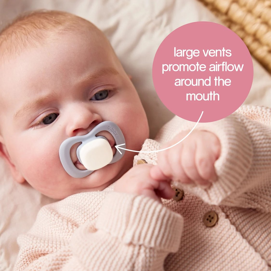 B.Box Silicone Pacifiers - Size 1 - Pack of 2
