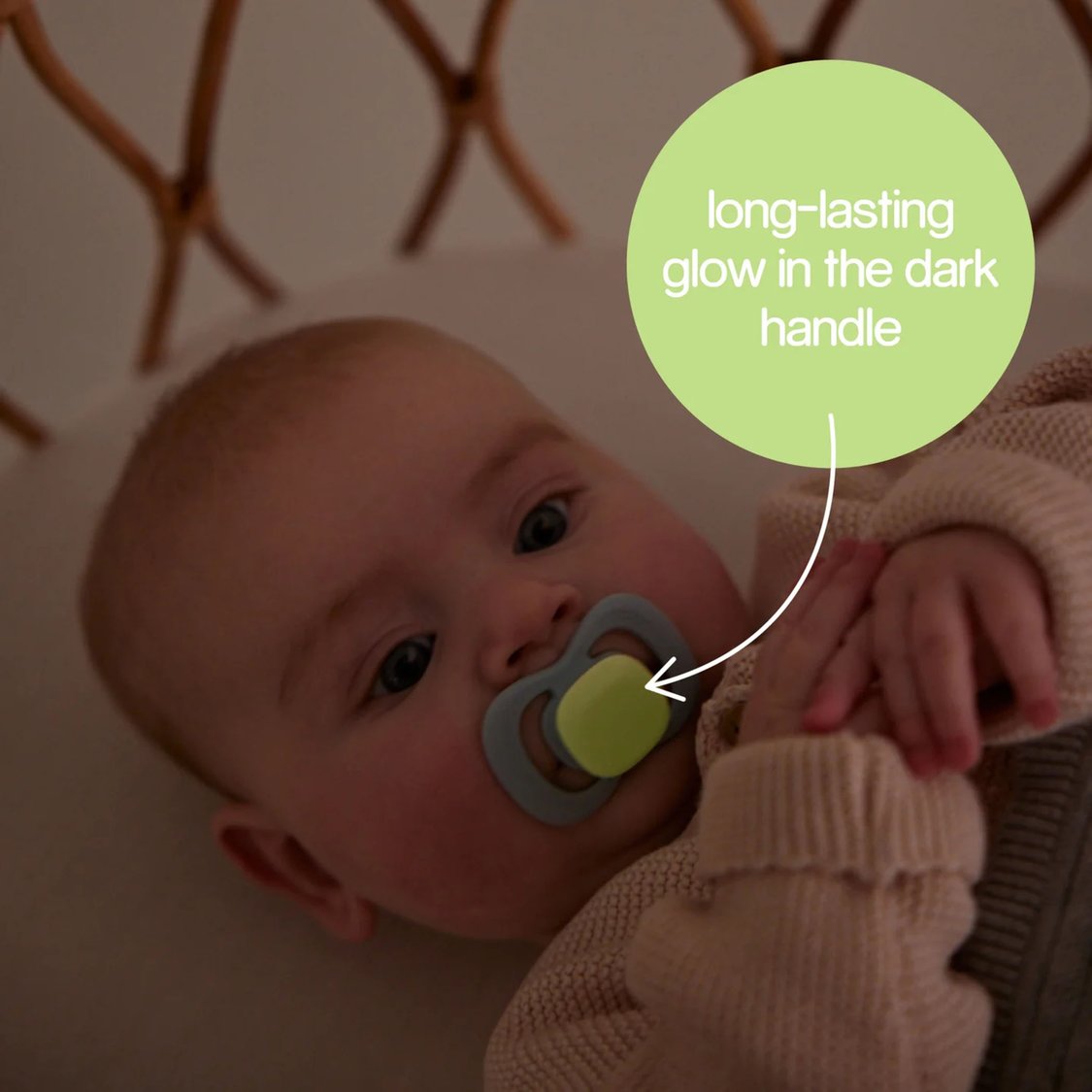 B.Box Glow in the Dark Silicone Pacifiers - Size 1 - Pack of 2