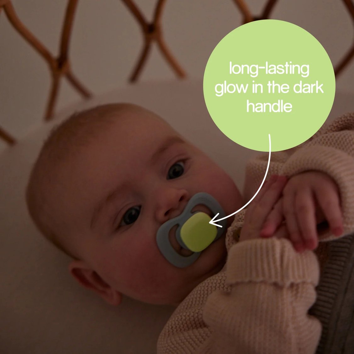 B.Box Glow in the Dark Silicone Pacifiers - Size 2 - Pack of 2