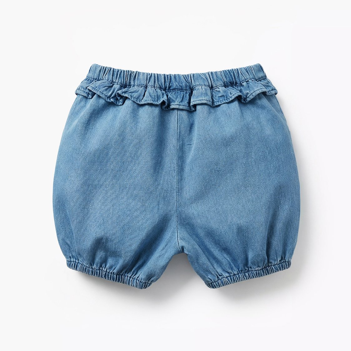 Juniors Ruffle Detail Elasticated Denim Shorts