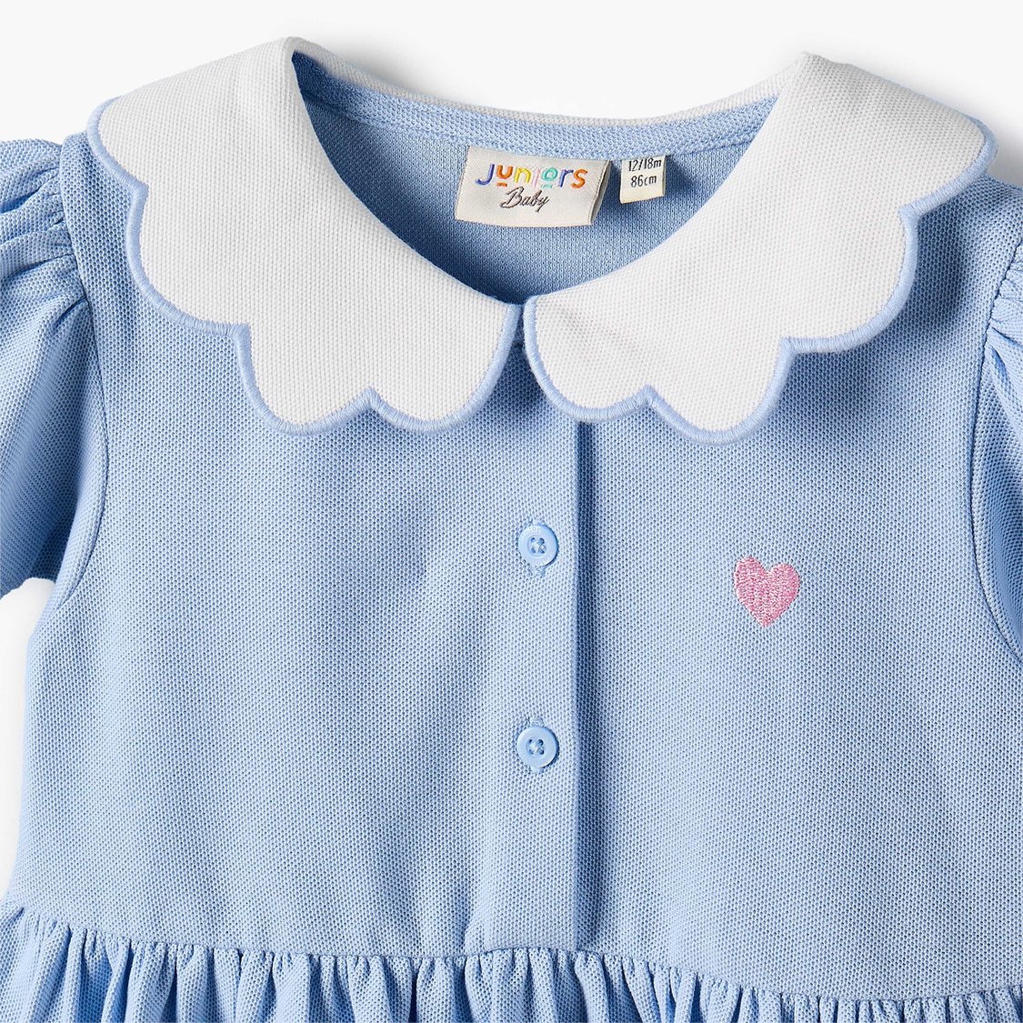 Juniors Solid A-line Dress