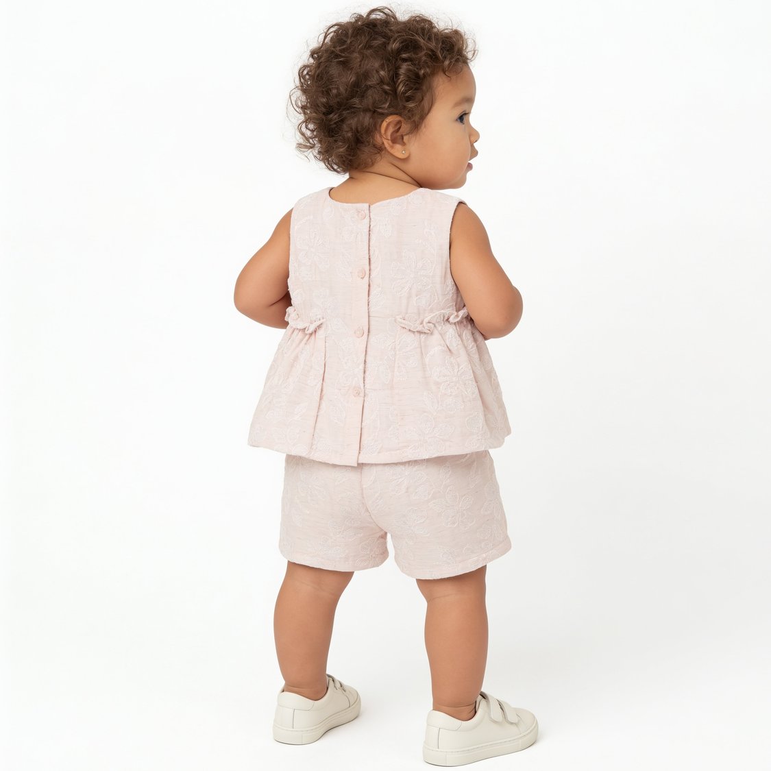 Giggles Embroidered A-Line Top and Shorts Set