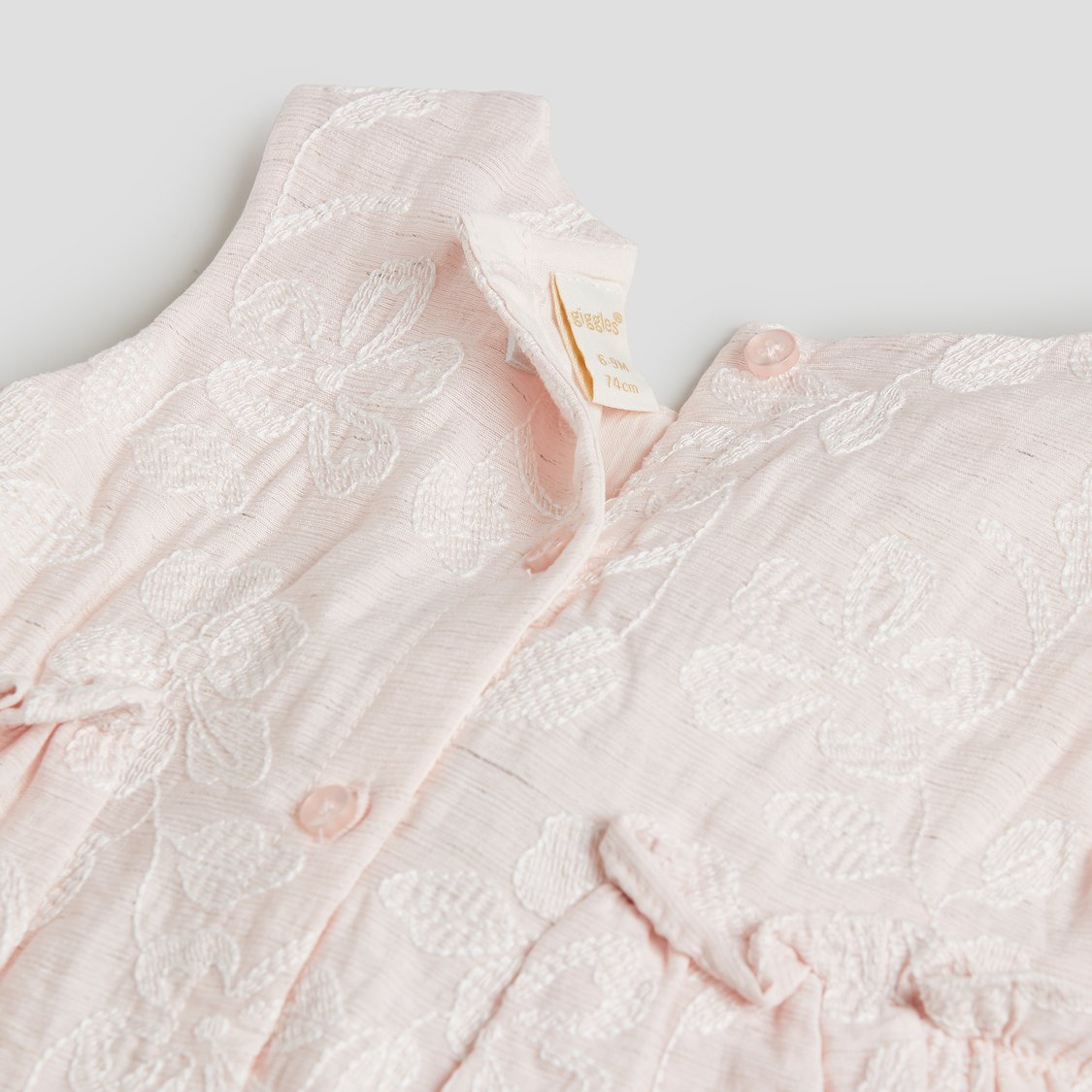 Giggles Embroidered A-Line Top and Shorts Set