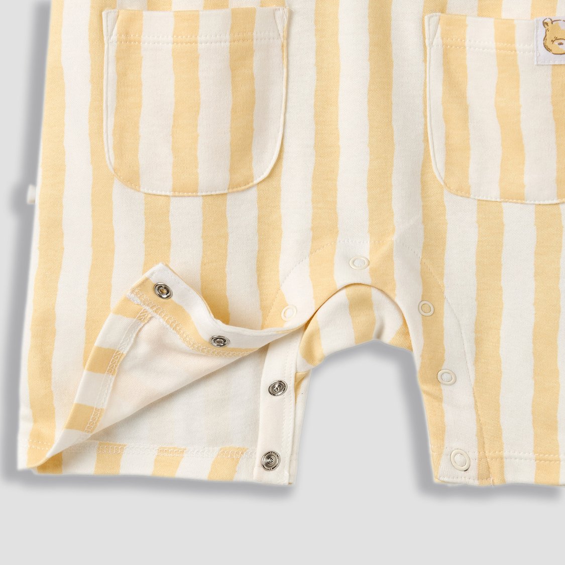 Juniors Winnie the Pooh Rompers with Snap Closure - Set of 2