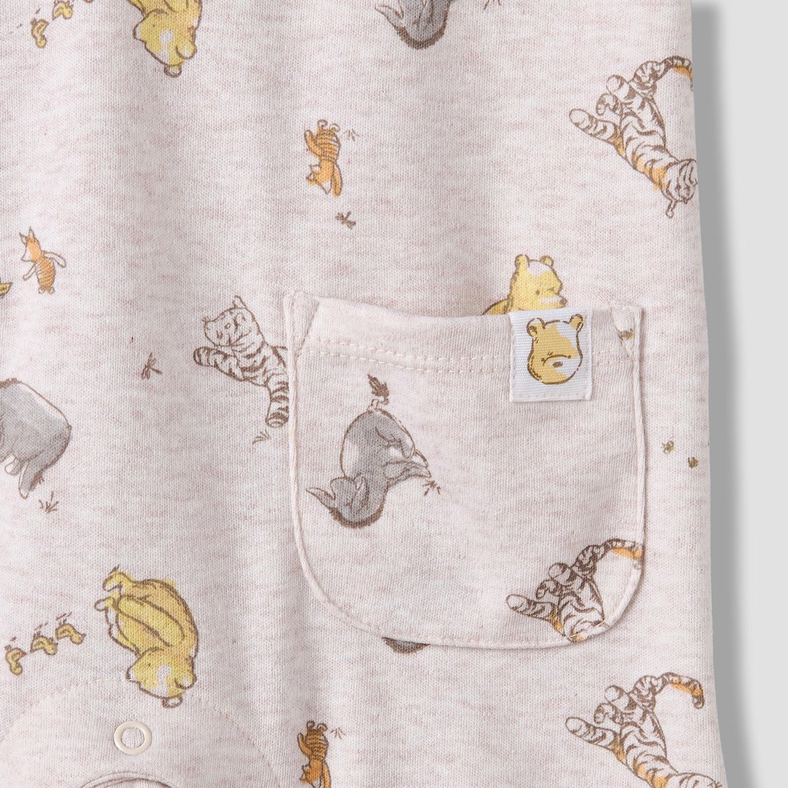 Juniors Winnie the Pooh Rompers with Snap Closure - Set of 2
