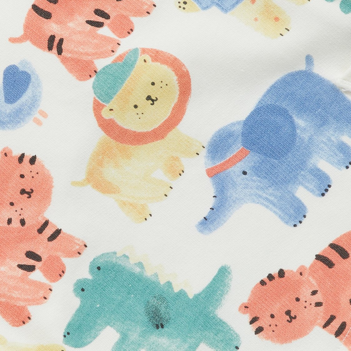 Juniors Printed Dungaree with T-shirt Set