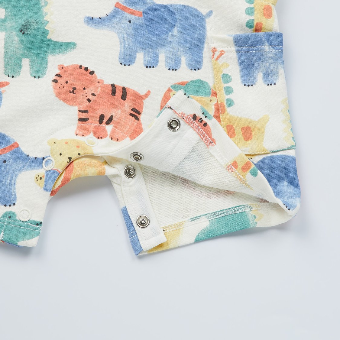 Juniors Printed Dungaree with T-shirt Set