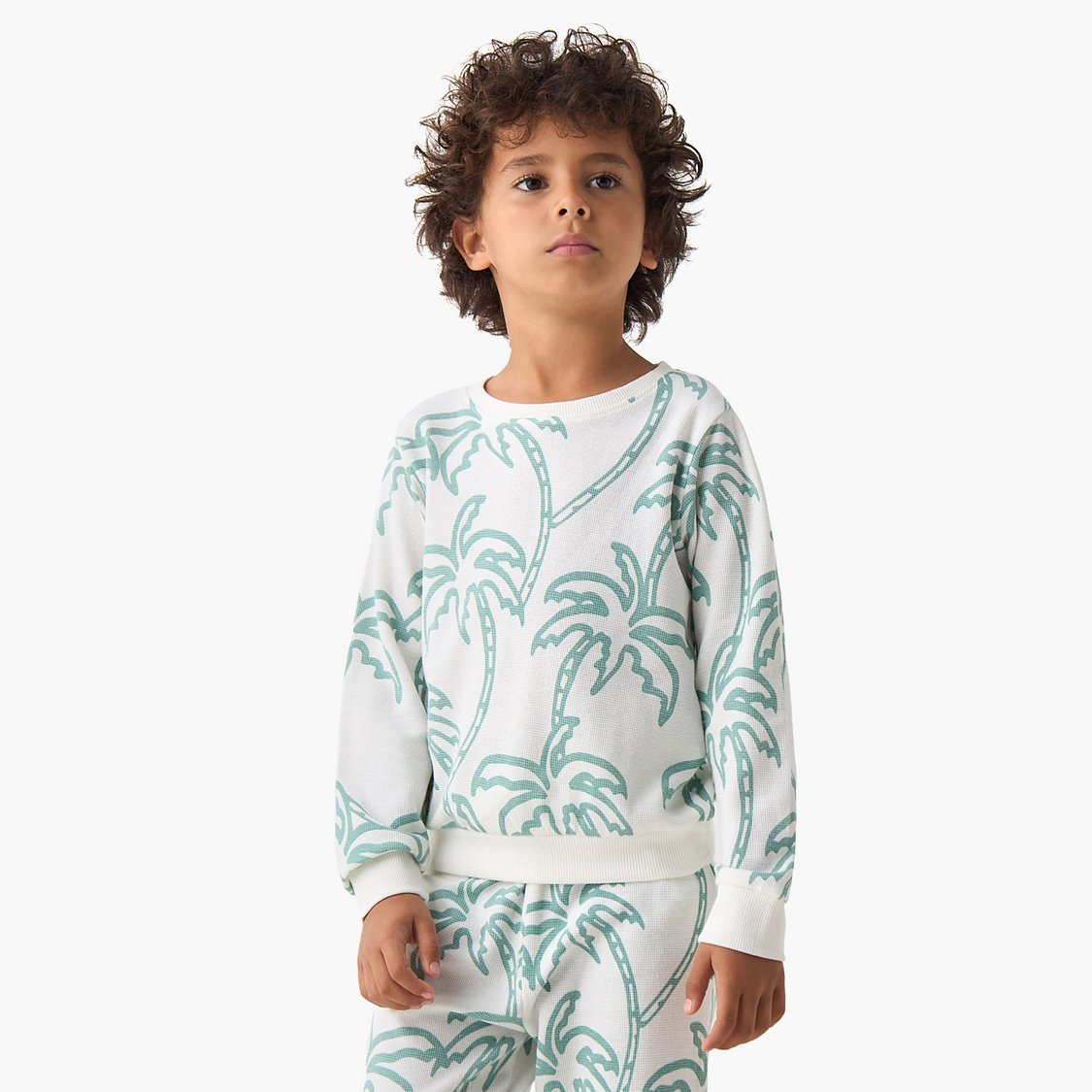 Juniors Tropical Print t-shirt and Pyjama Set
