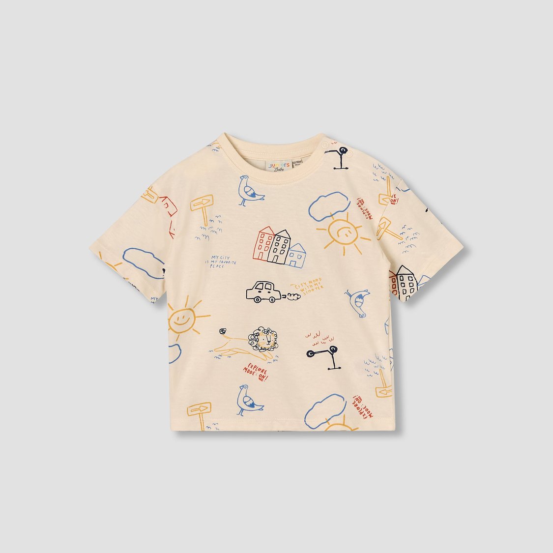 Juniors Printed T-shirt and Shorts Set