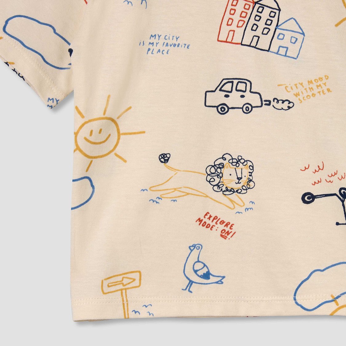 Juniors Printed T-shirt and Shorts Set
