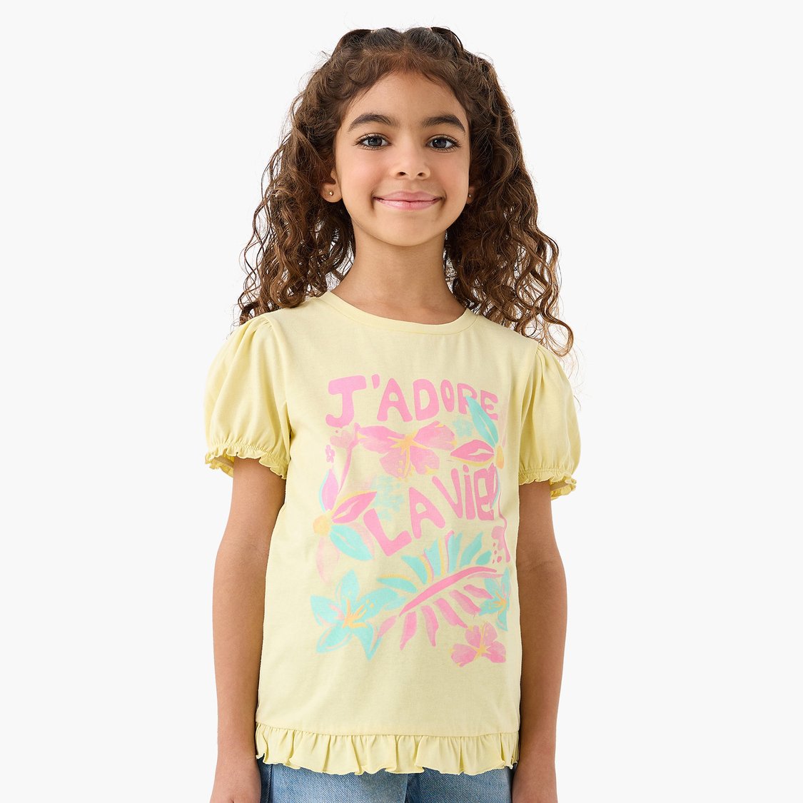 Juniors Graphic Print T-shirts - Pack of 2