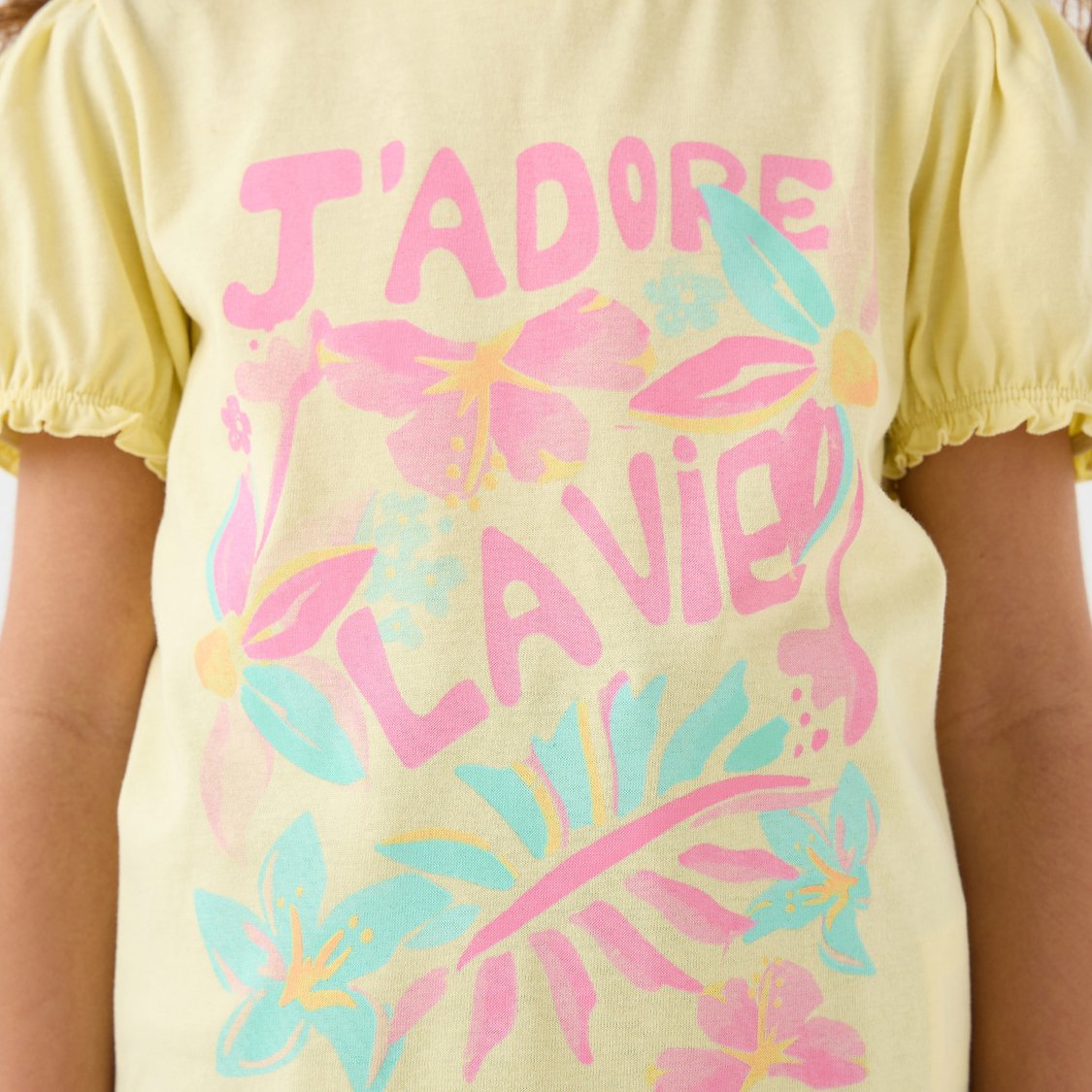 Juniors Graphic Print T-shirts - Pack of 2