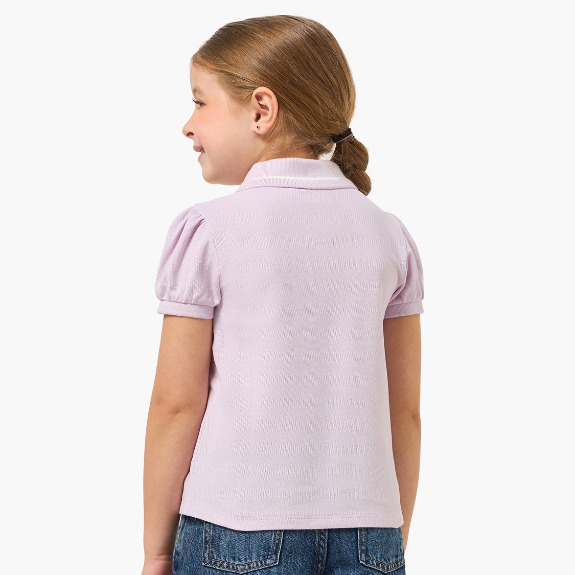 Juniors Solid Polo T-shirt