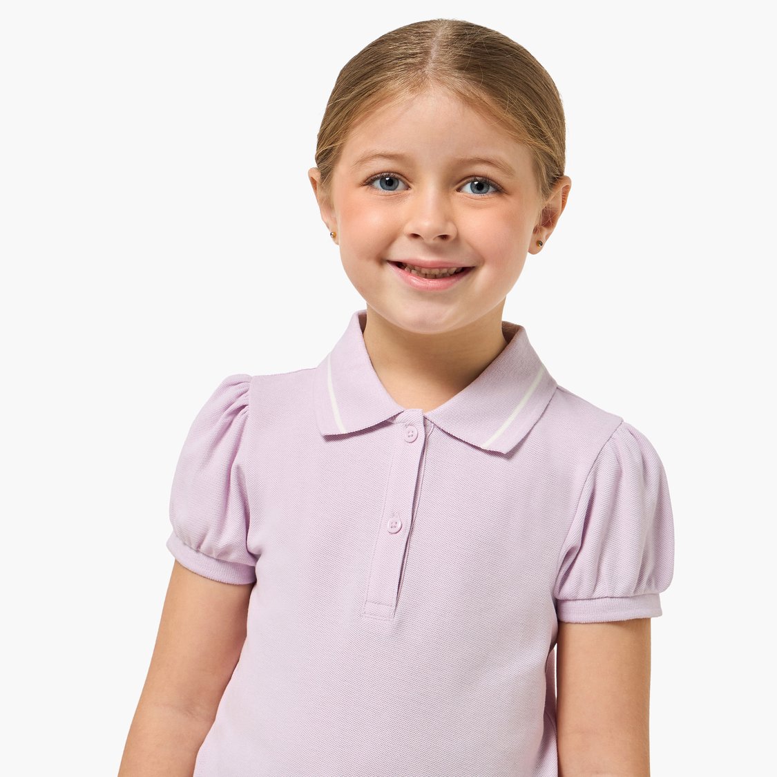 Juniors Solid Polo T-shirt