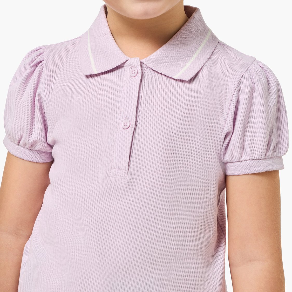 Juniors Solid Polo T-shirt