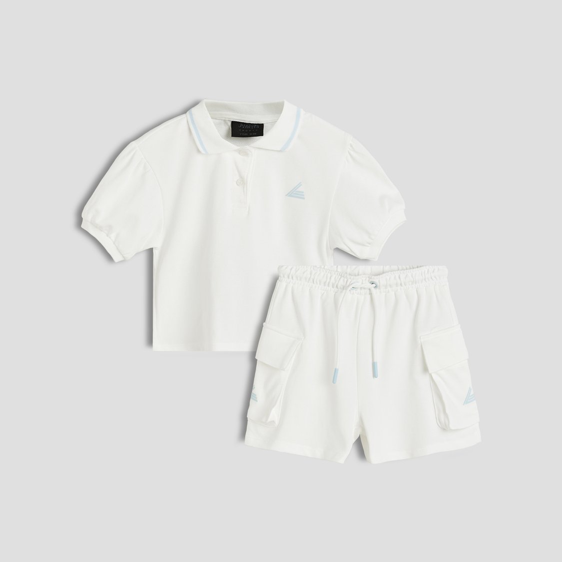 Junior Sports Solid T-shirt with Shorts Set