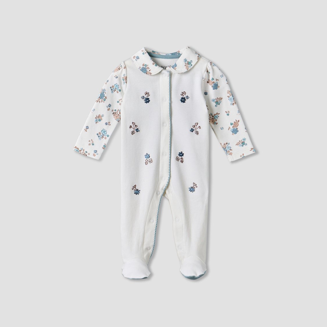 Juniors Floral Print Sleepsuit