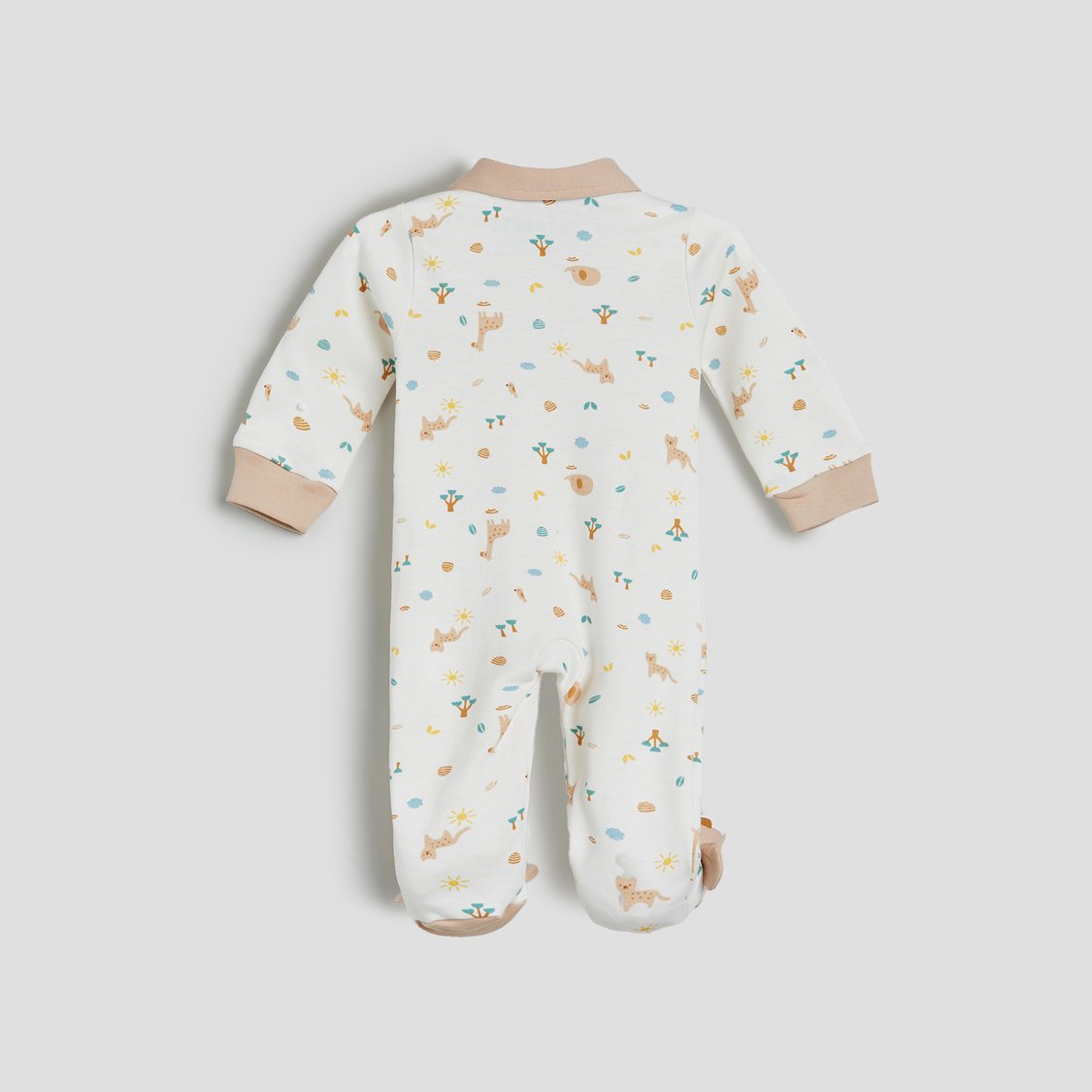 Juniors Printed Zipper Detail Sleepsuit