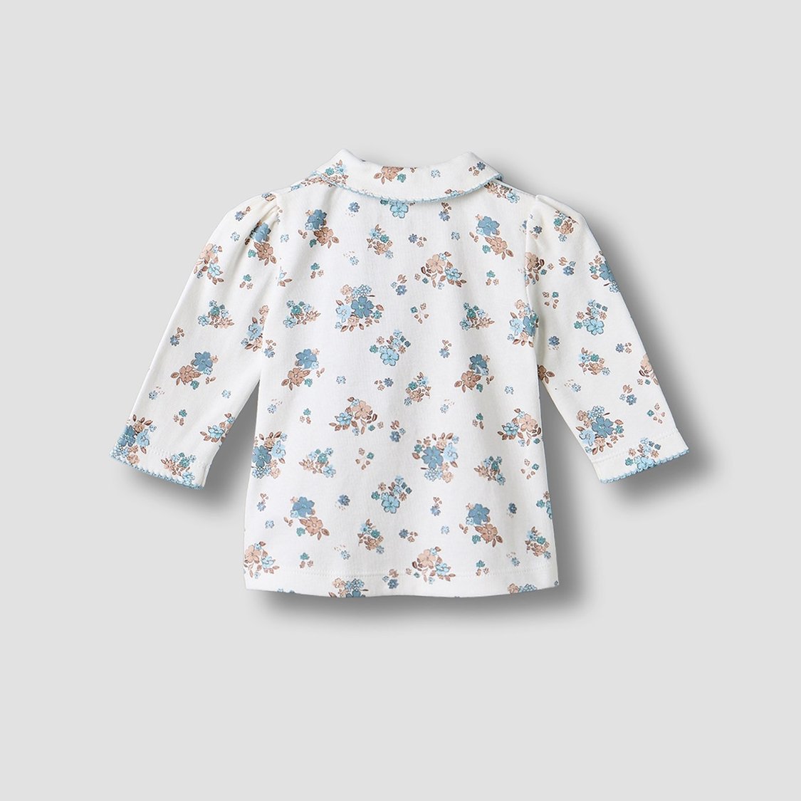 Juniors Floral Print Shirt with Pyjama Set