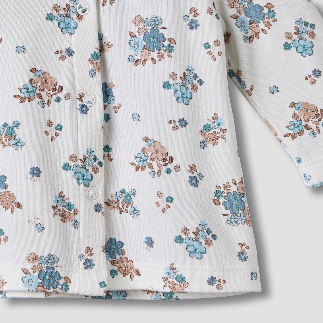 Juniors Floral Print Shirt with Pyjama Set