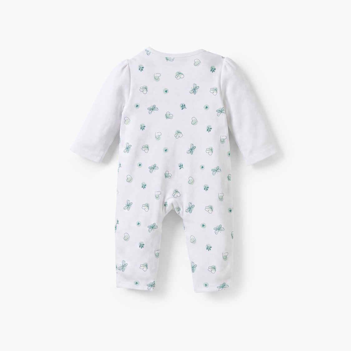 Juniors Printed Sleepsuit with Ruffle Detail