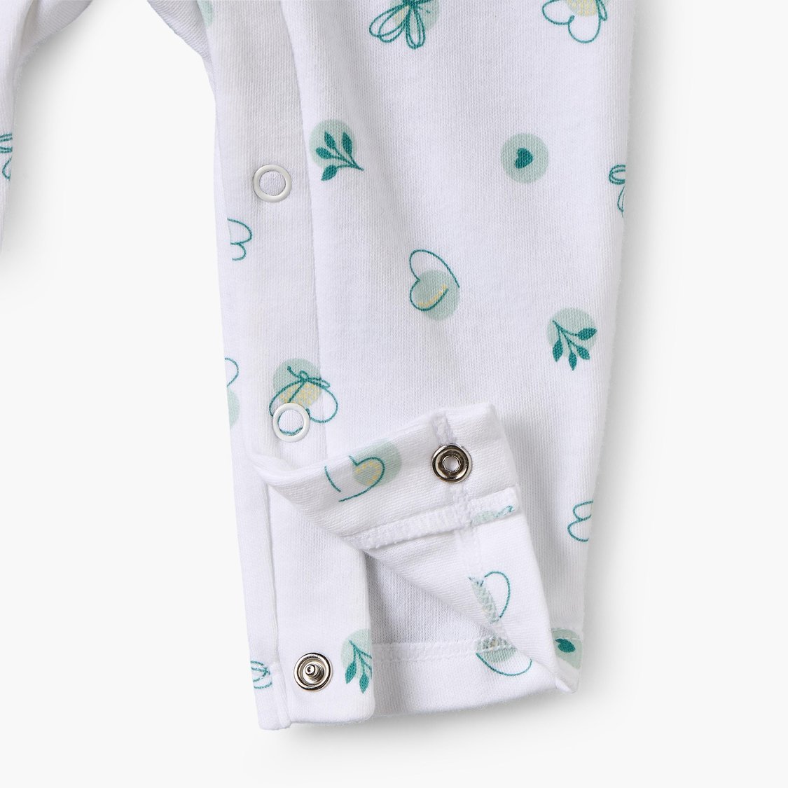 Juniors Printed Sleepsuit with Ruffle Detail
