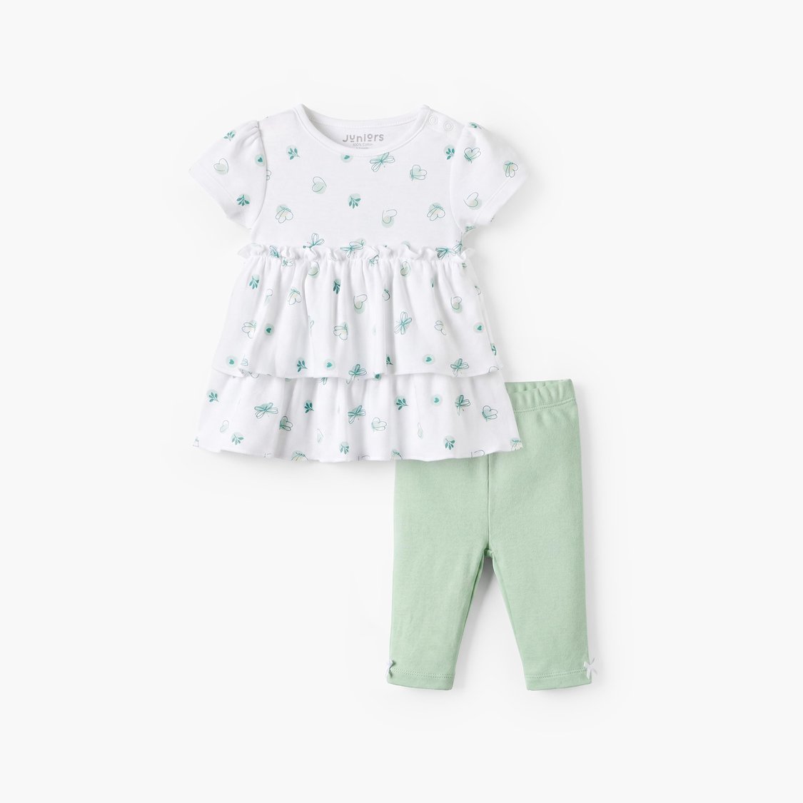 Juniors Printed Top and Pyjama Set