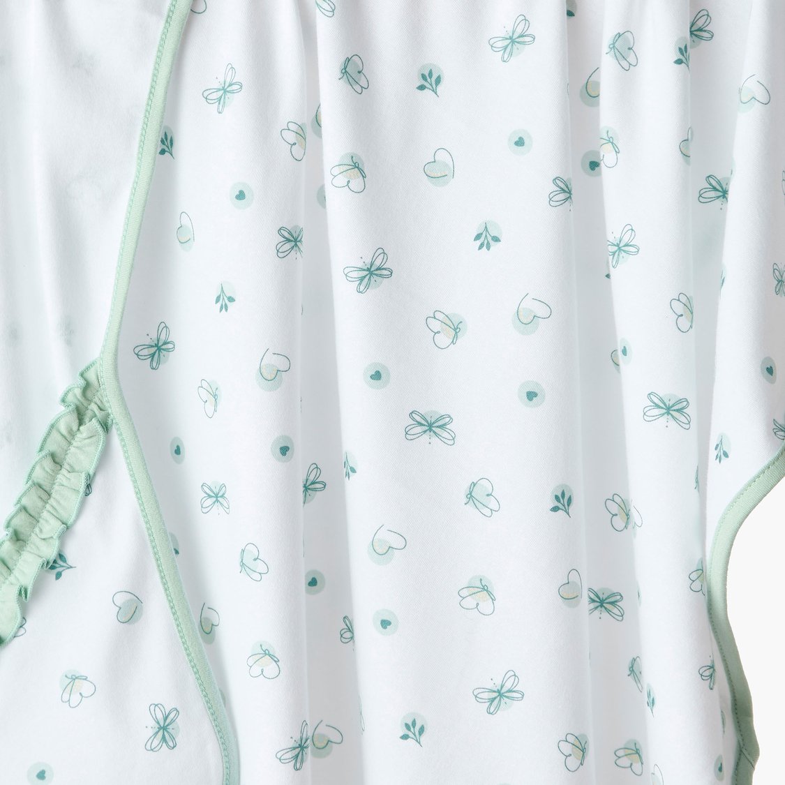 Juniors Butterfly Print Receiving Blanket