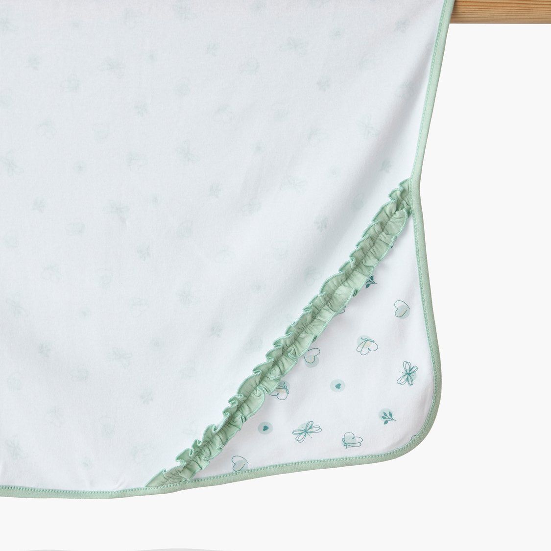Juniors Butterfly Print Receiving Blanket