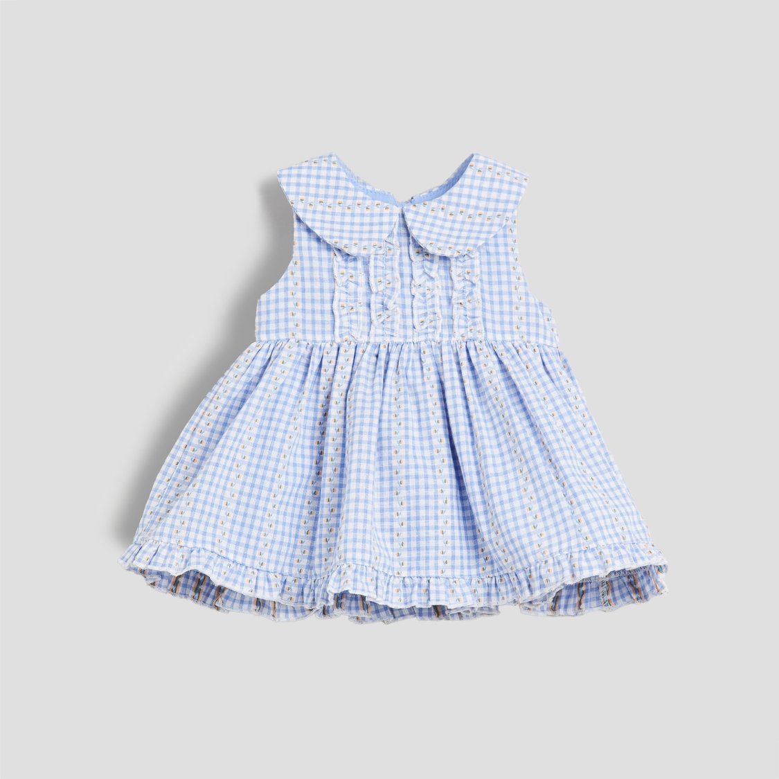 Juniors Checked A-line Dress