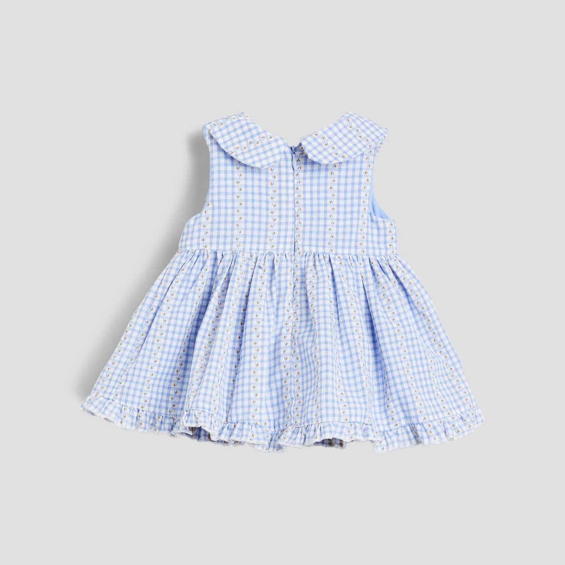 Juniors Checked A-line Dress