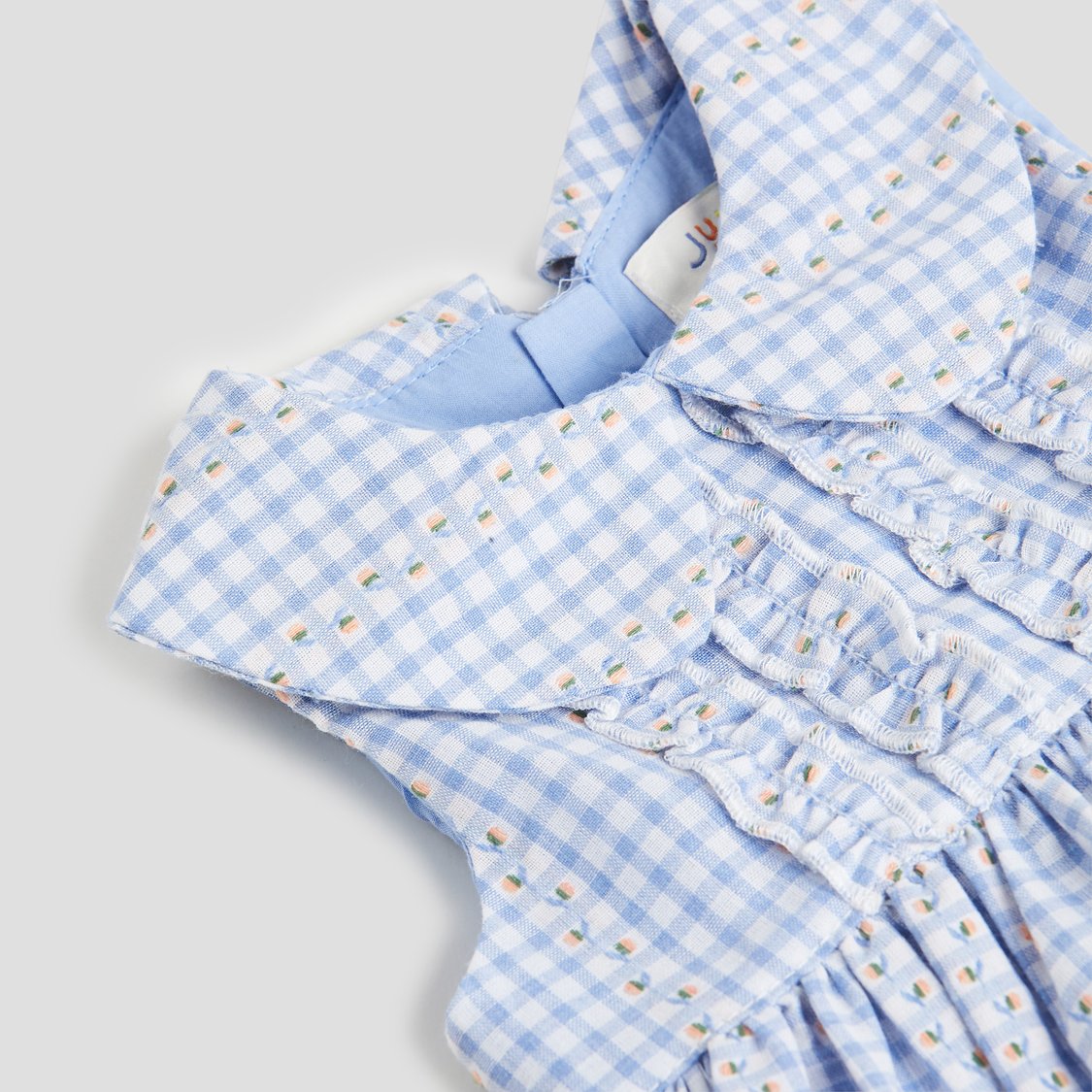 Juniors Checked A-line Dress