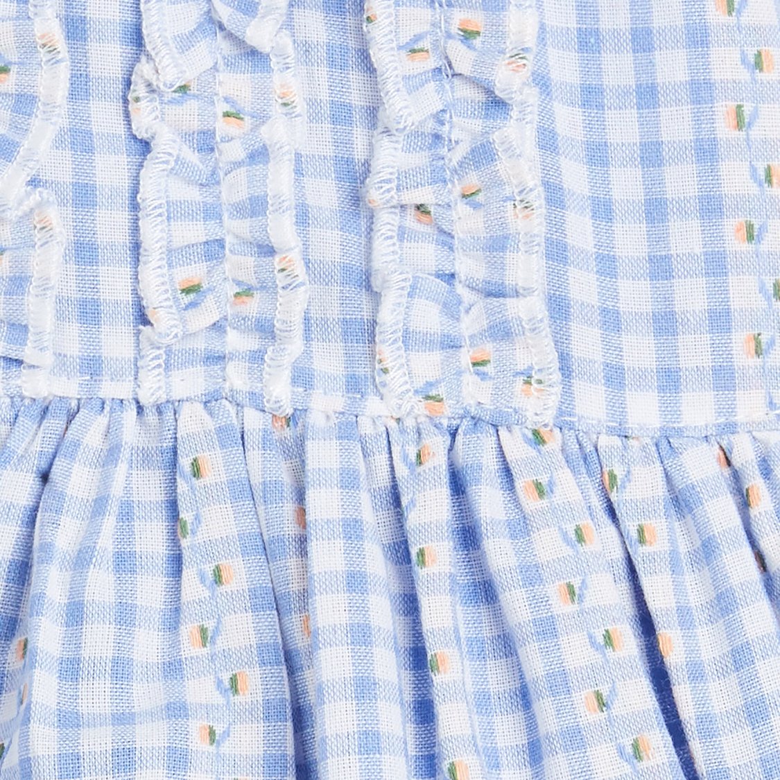 Juniors Checked A-line Dress