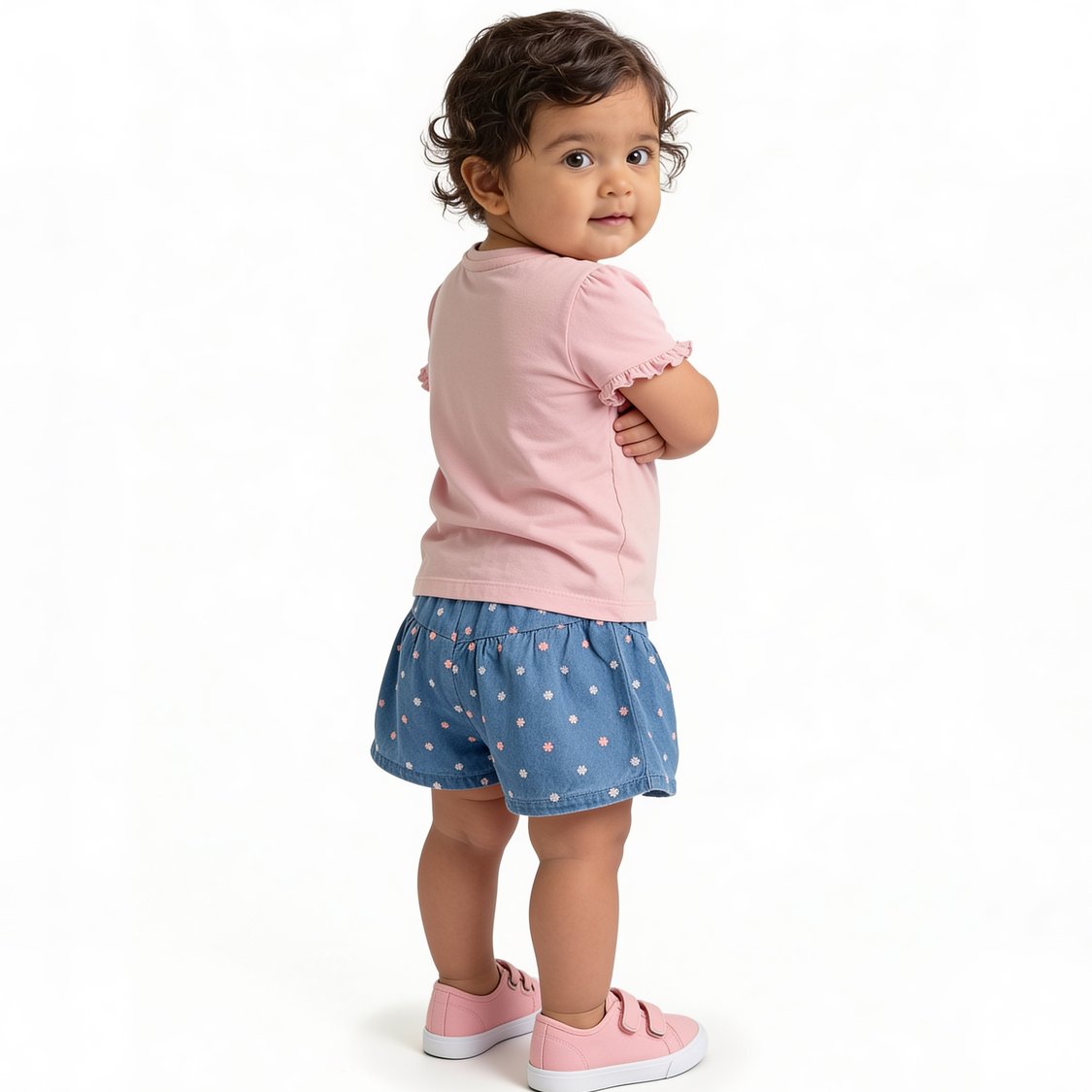 Juniors Embroidered Shorts