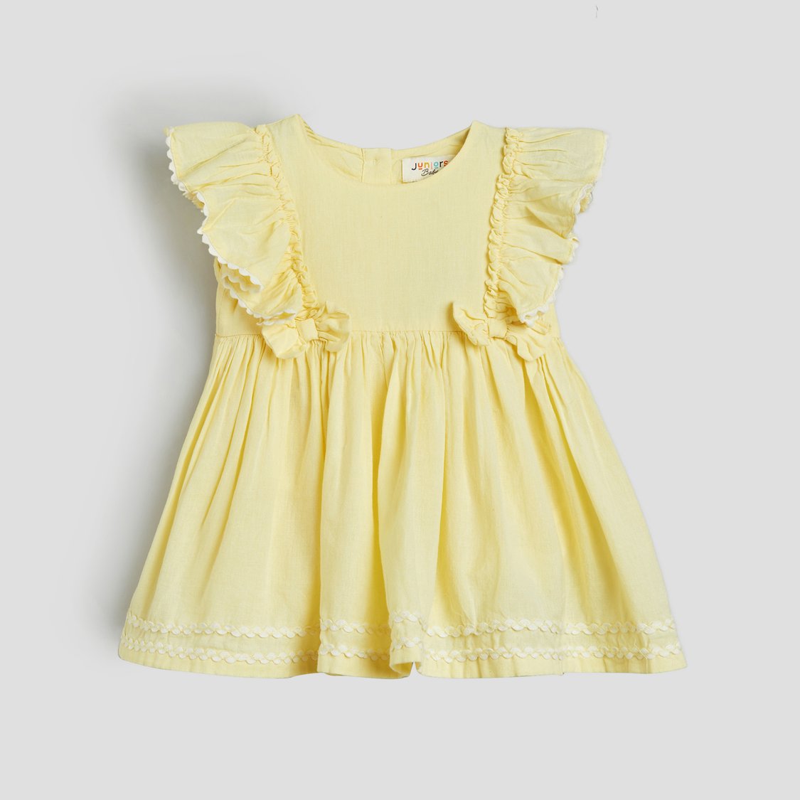Juniors Frill A-line Dress with Headband